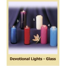 Dadant - Glass Devotional Lights (12 pcs) 5-Day 2 15/16 X 6 3/8 Crystal Clear   